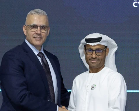 Ned Baltagi, Managing Director – Middle East, Turkey and Africa, SANS Institute and His Excellency Dr. Mohammed Alkuwaiti, Head of the UAE Cyber Security Council
