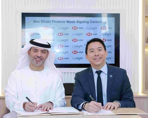 Mohamed Al Marzooqi, Chief Executive Officer, UAE, HSBC Bank Middle East Limited and Thomas Pramotedham, Chief Executive Officer of Presight