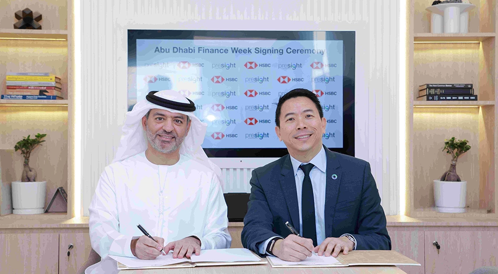 Mohamed Al Marzooqi, Chief Executive Officer, UAE, HSBC Bank Middle East Limited and Thomas Pramotedham, Chief Executive Officer of Presight