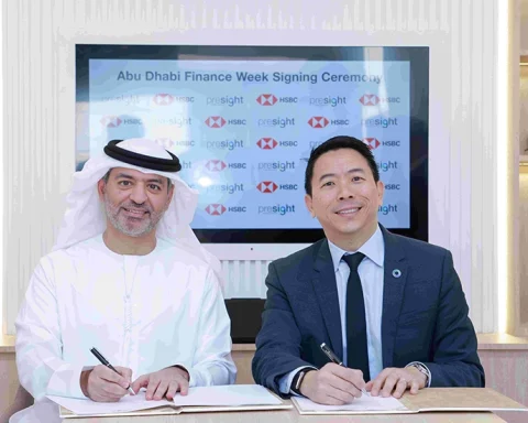 Mohamed Al Marzooqi, Chief Executive Officer, UAE, HSBC Bank Middle East Limited and Thomas Pramotedham, Chief Executive Officer of Presight