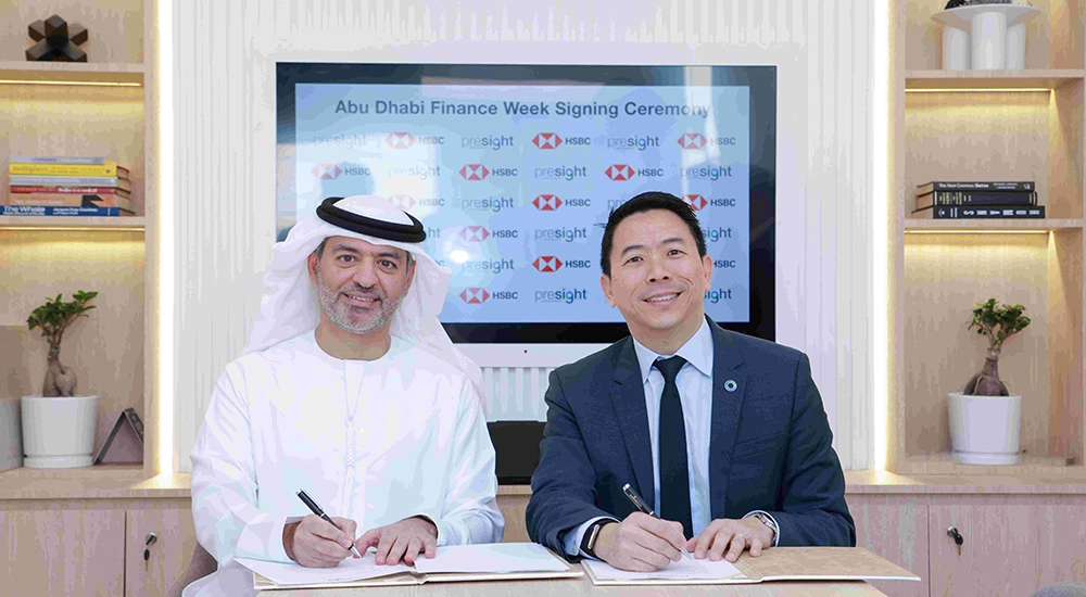 Mohamed Al Marzooqi, Chief Executive Officer, UAE, HSBC Bank Middle East Limited and Thomas Pramotedham, Chief Executive Officer of Presight