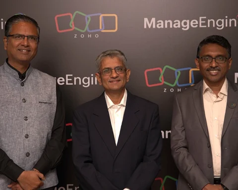From L-R Rajesh Ganesan_ CEO of ManageEngine_ Shailesh Davey_ Co-founder and CEO_ Zoho Corporat