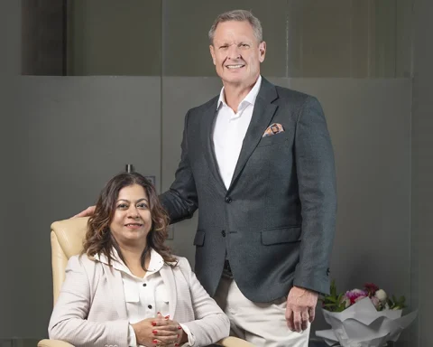 André Erasmus, COO, Auriga International and Priya Jaganathan, Managing Director and Co-founder of Auriga International
