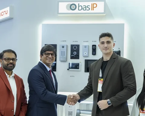 Faisal Mohammed_ CEO of ScreenCheck_ Sanjay Raghunath_ CMD of Centena Group Along with the team