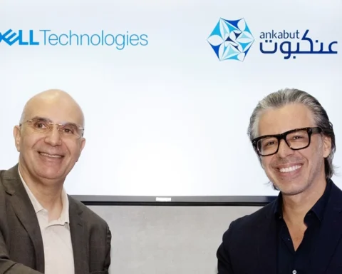 From L-R Walid Yehia, Managing Director - South Gulf, Dell Technologies and  Tarek Jundi, CEO, Ankabut