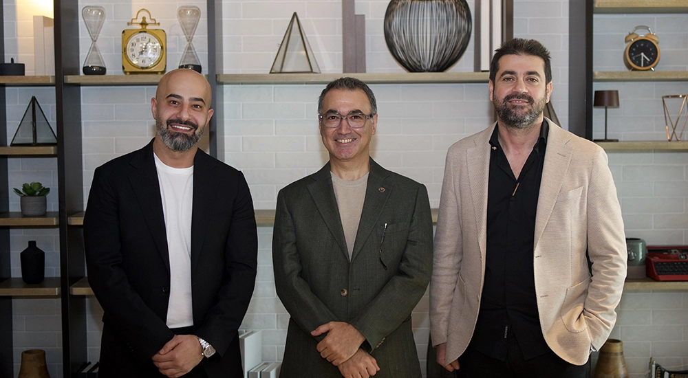 From L to R - Ali El Kontar, CEO, Zero&One, Burcak Soydan, MD for NTT DATA, Inc. in the Middle East, and Ali Chahbour, CTO, Zero&One